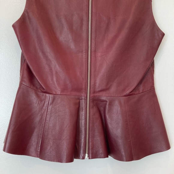 H&M Sleeveless Leather Peplum Top - Picture 13 of 13